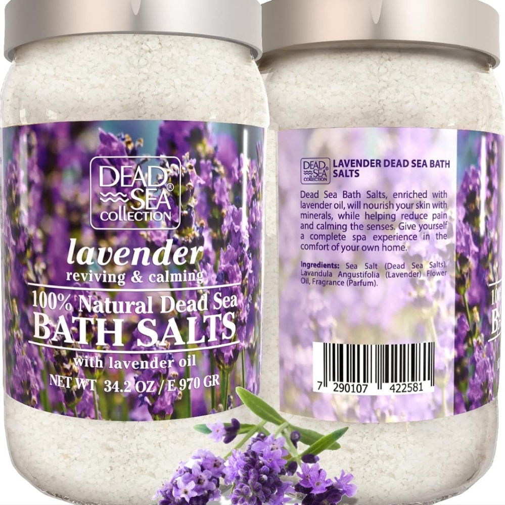 NEW!! Dead Sea Collection Lavender Bath Salts 34.2oz (Huge Container)